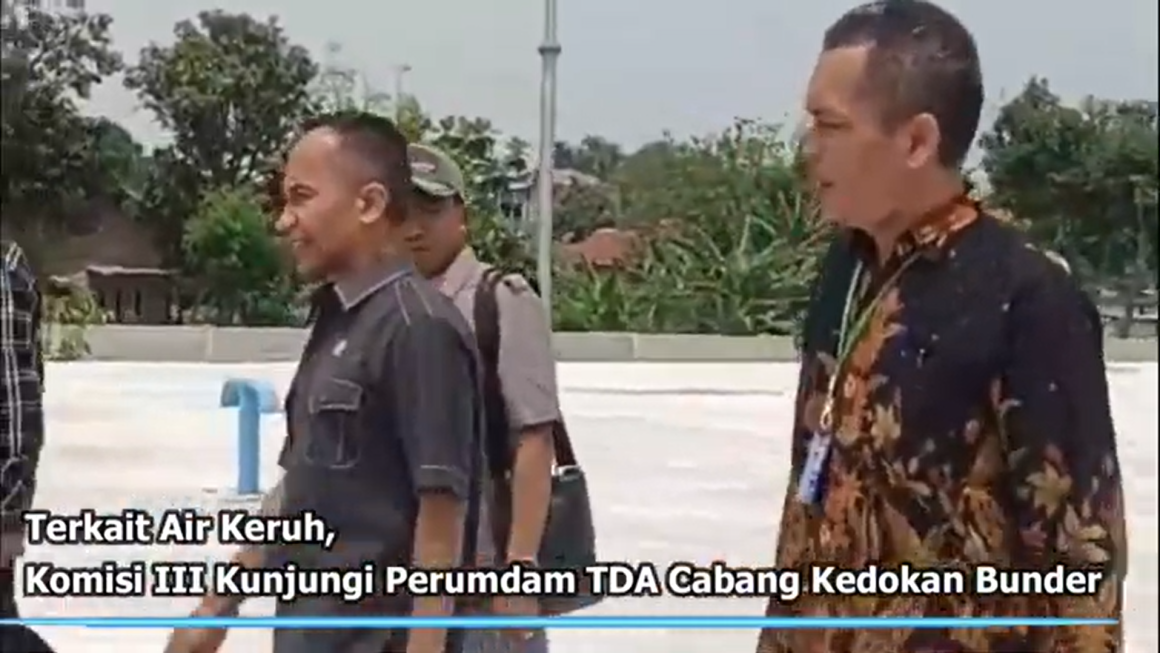 Terkait Air Keruh, Komisi III Kunjungi Perumdam TDA Cabang Kedokan Bunder